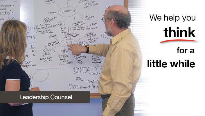 We Help You Think - Illustration of collaborative thinking processes